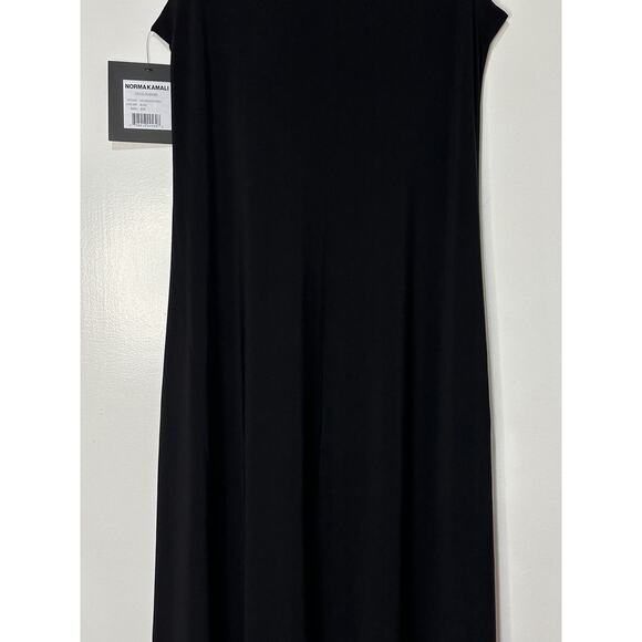 Norma Kamali Sleeveless Long Swing Black Dress Size Small/36 NWT Pockets Relaxed - Picture 12 of 15